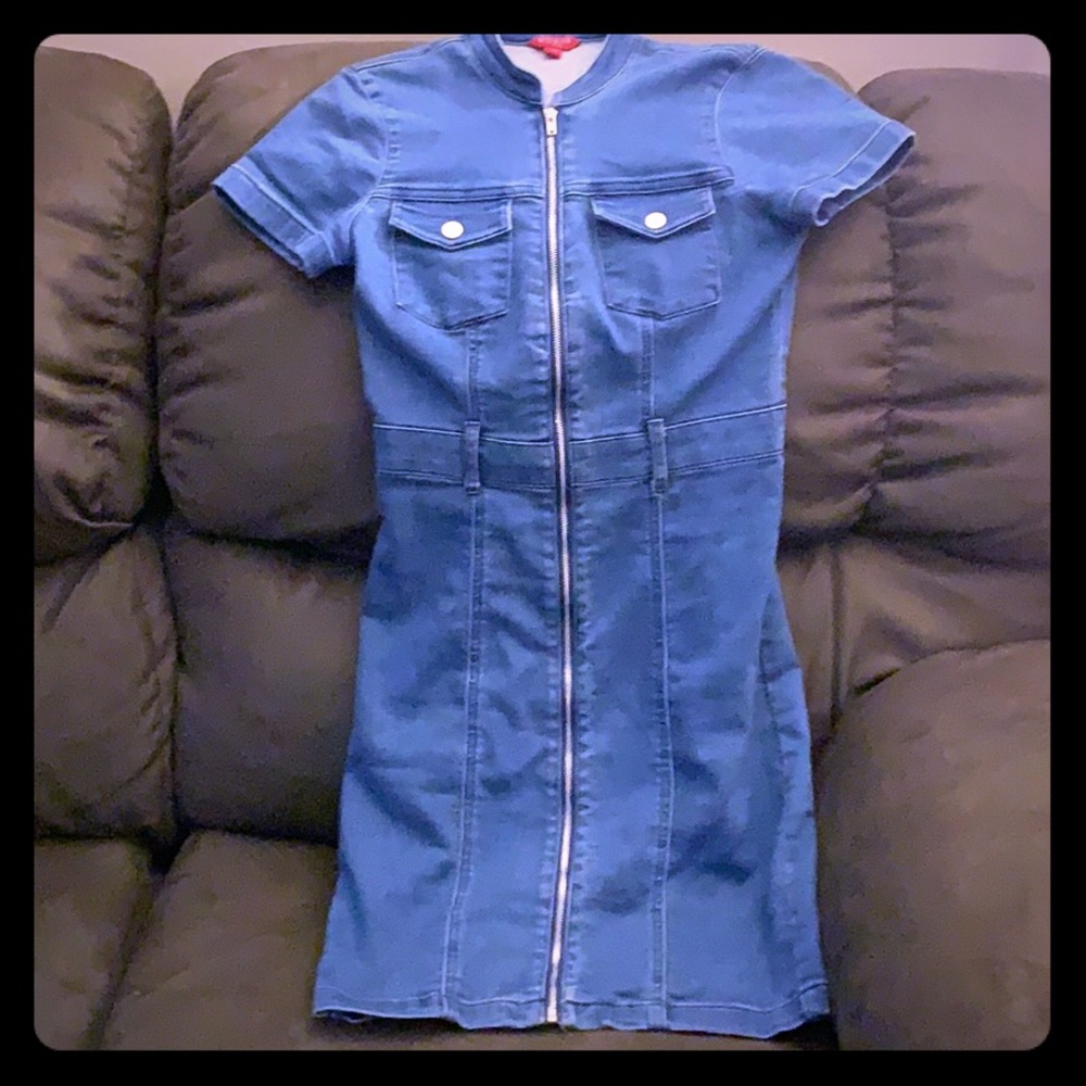 Guess Blue Jean Short sleeve dress